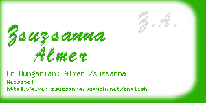zsuzsanna almer business card
